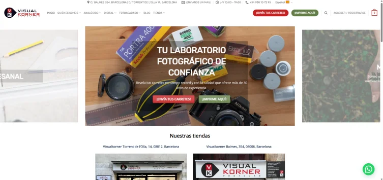 Captura de escritorio del caso "De invisible a dominar el sector de la fotografía analógica"