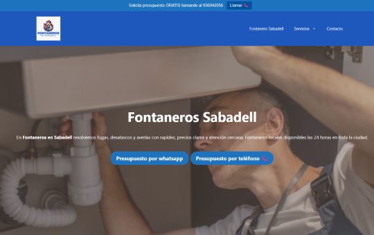 Captura de escritorio del caso "Cómo Google se convirtió en el principal canal de captación de clientes de un fontanero en Sabadell"
